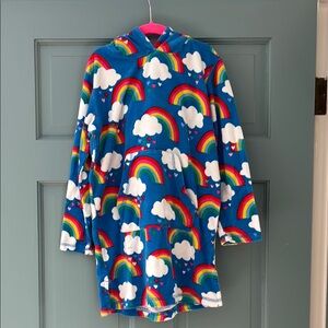 Mini Boden Rainbow Hooded Coverup Size 7-8